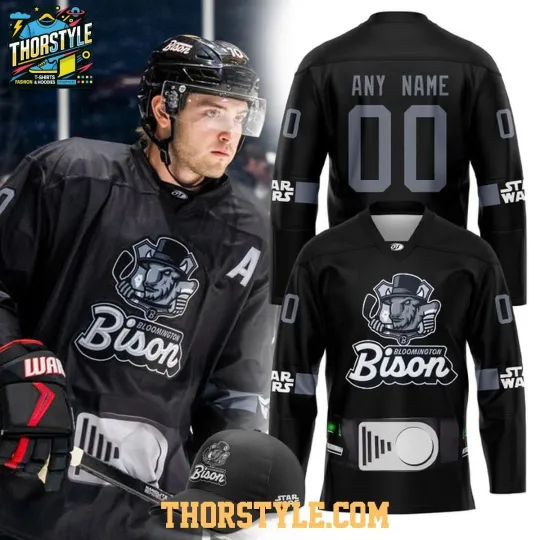 Discover Blooming*ton Bison Star Wars 2025-2026 Season Personalized Hockey Jersey