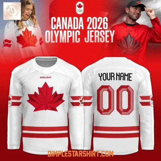Discover Custom Cana da Olympic 2026 Hockey Jersey Unisex Fan Gift