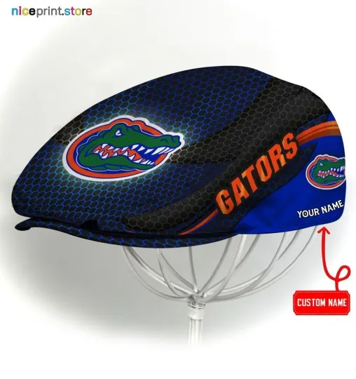 Florida Team Gators Jeff Cap Gators Newsboy Cap Golf Cap Driving Hat for Men