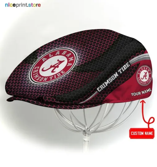 Discover Albm Team Crimson Tide Jeff Cap Crimson Tide Newsboy Cap Golf Cap Driving Hat