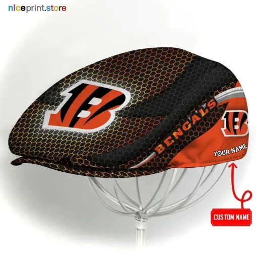 Discover Cincinnati Team Bengals Jeff Cap Bengals Newsboy Cap Golf Cap Driving Hat