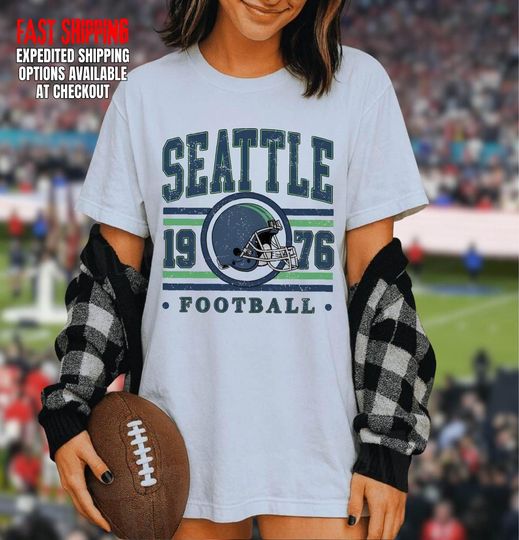 Discover Comfort Colors Seattle Football Crewneck Shirt, Seattle Mascot T-Shirt, Trendy Game Day Gift, Seattle Football Fan Shirt