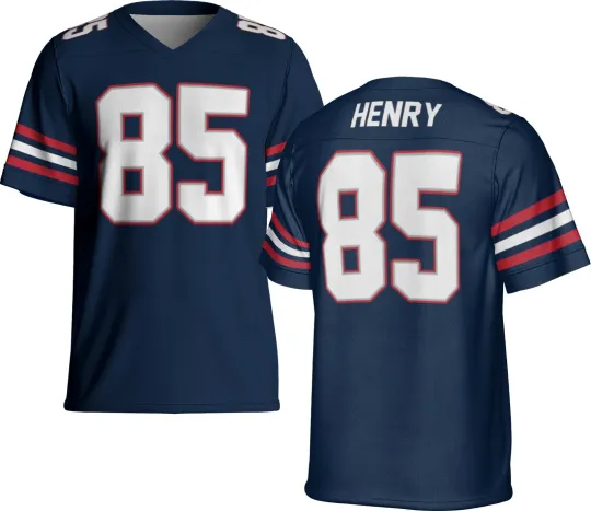 Discover Unsigned Custom Hunter Henry Navy Jersey - Full Size