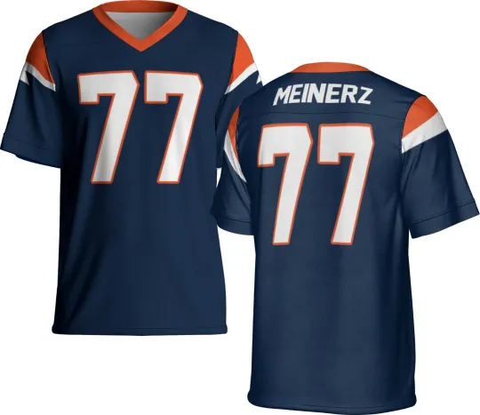 Discover Custom Navy Quinn Meinerz Jersey