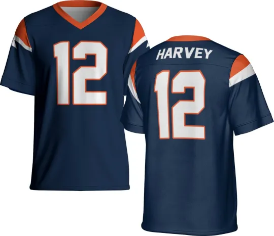 Discover Custom Navy RJ Harvey Jersey