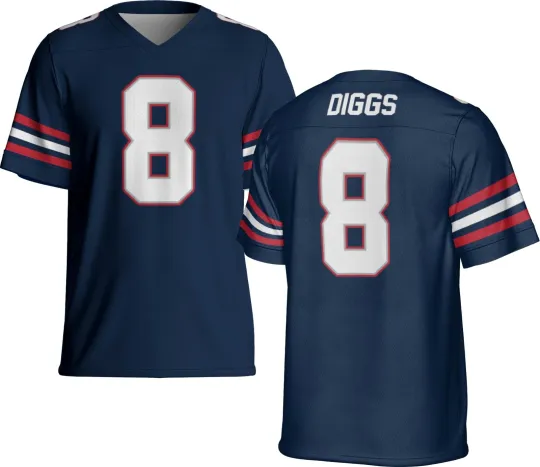 Discover Custom Stefon Diggs Navy Jersey