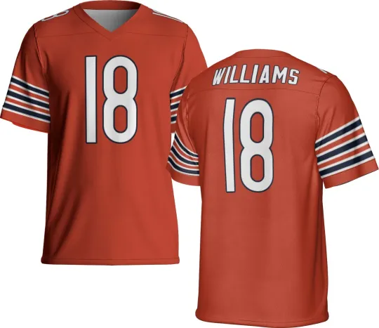 Discover Custom Caleb Williams Orange Jersey