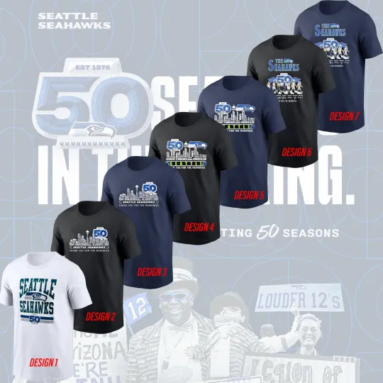 Discover FREESHIP! Seattle Seahawks 50th Anniversary Thank You For Fans