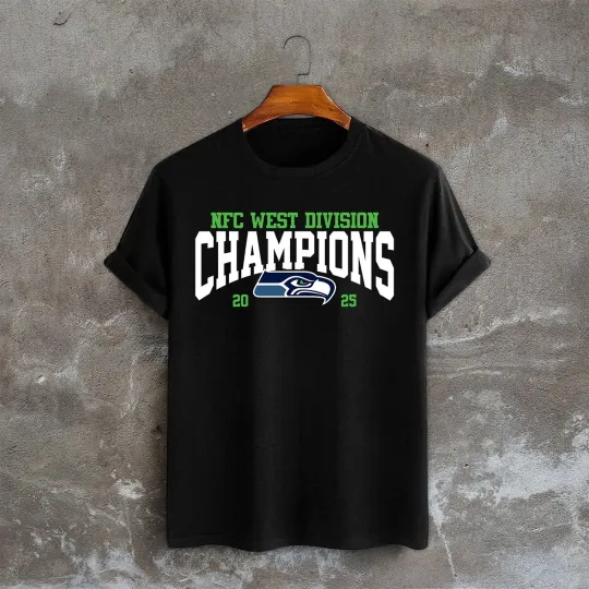 Discover Seattle Seahawks 2025 NFC West Champions Tshirt