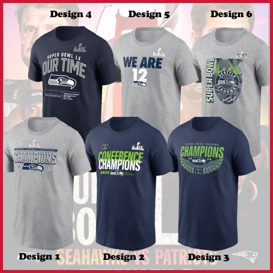 Discover 💯FREESHIP- Seattle Seahaw 2025 NFC Champions Locker Multi Designs Collection