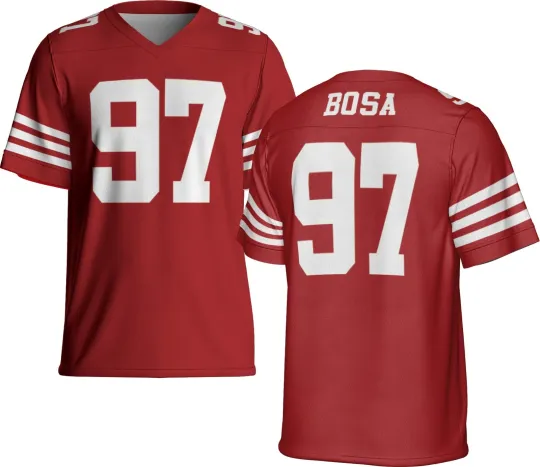 Discover Custom Nick Bosa Red Jersey