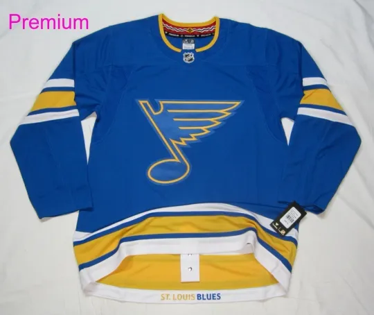 NO TARIFFS size 46 St. Louis Blues Fanatics Premium NHL Hockey Jersey home 2026