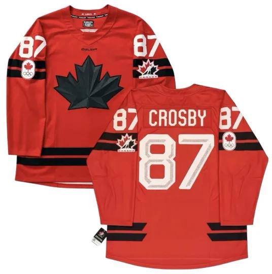 Sidney Crosby Team Canada 2026 Winter Olympics Hockey Jersey Size L Milan RARE