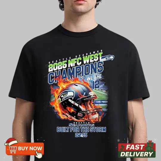 Discover Seattle Seahawks 2025 NFC West Division Champions TShirt - Ver05 Full Size