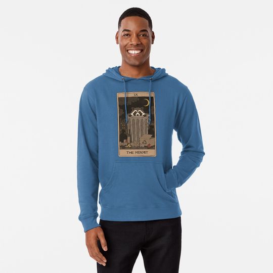 Discover The Hermit - Raccoons Tarot Hoodie