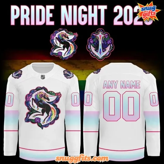 Discover Custom Seattle Kra*ken 2026 Pride Night Hockey Jersey Size XS-5XL - White