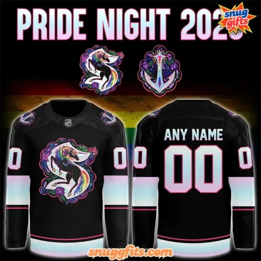 Discover Custom Seattle Kra*ken 2026 Pride Night Hockey Jersey Size XS-5XL - Black