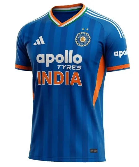 Discover Men's 2026 ICC T20 Cricket World Cup India Cricket Team Jersey
