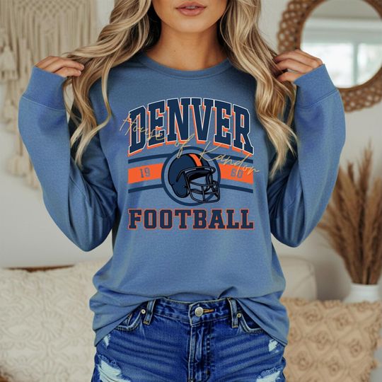 Discover Denver Broncos Long Sleeve Tee Shirt for Men
