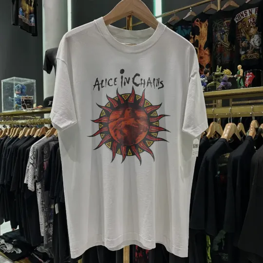 ALC Band 1993 Lollapalooza Tour T-Shirt White Vintage Rock Tee