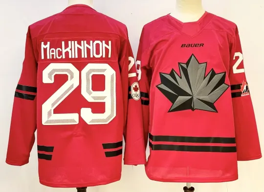 Discover Team Canada 2026 Olympic Jerseys MacKinnon Red