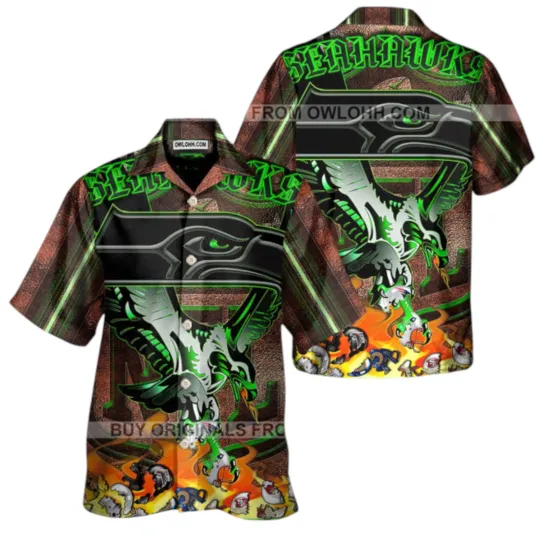 The Seattle King Seahawks Unisex Hawaiian Shirt