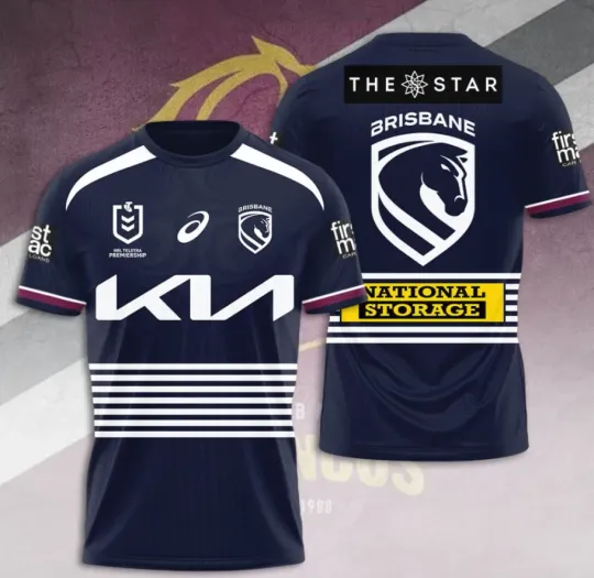 Discover Brisbane Broncos 2026 3D T-Shirt