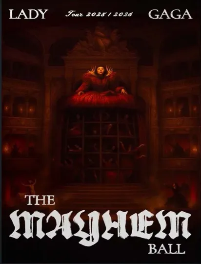 Ld ga The Mayhem Ball Tour 2025 2026 Opera Haus Home Decor Reprint Poster.