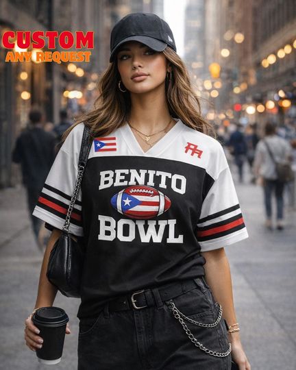 Discover Puerto Rico Team Benito #94 Football Jersey, Mesh Jersey, Sports Shirt, Fan Apparel