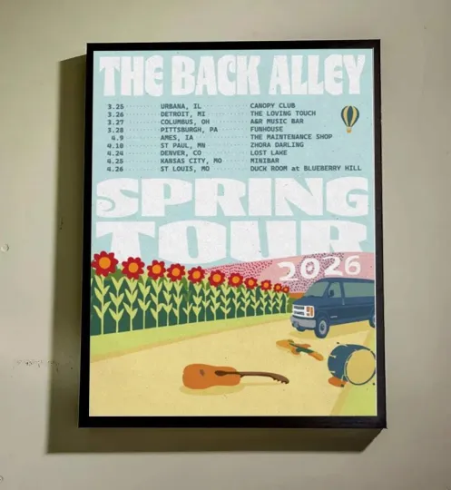 Discover The Back Alley Spring Tour 2026 Poster