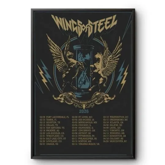 Discover Winds of Steel North American Tour 2026 Poster