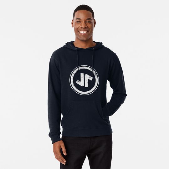 Discover White grunge Joyride logo hoodie Lightweight Hoodie
