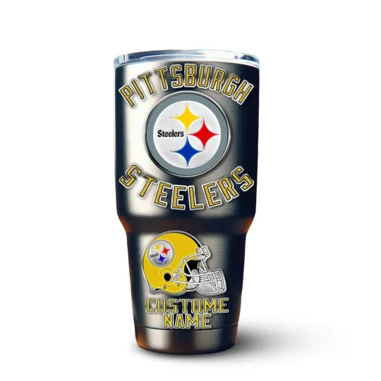 Discover Pittsburgh Football Team Steelerss 30oz Tumbler With Straw Vacuum Insulated