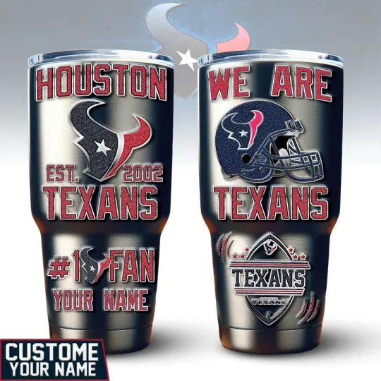 Discover Houston Football Team Texanss 30oz Tumbler With Straw Vacuum Insulated