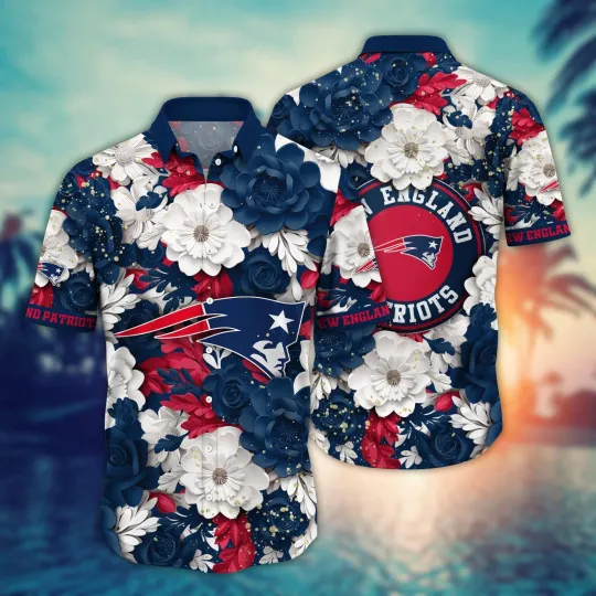 New England Patriots Aloha Pride Hawaiian Shirt Of Gift For Fans