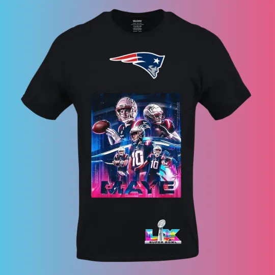 New England Patriots Maye Black Super Bowl football Football Shirt