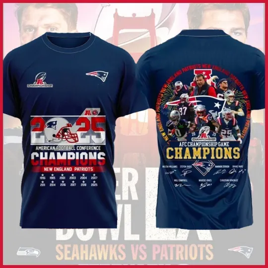 Discover 2025 American Football Conference Champions New England Patri Gift