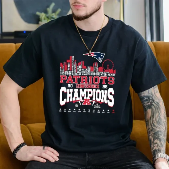 Discover New England Patriots 2025 Conference Champions TShirt