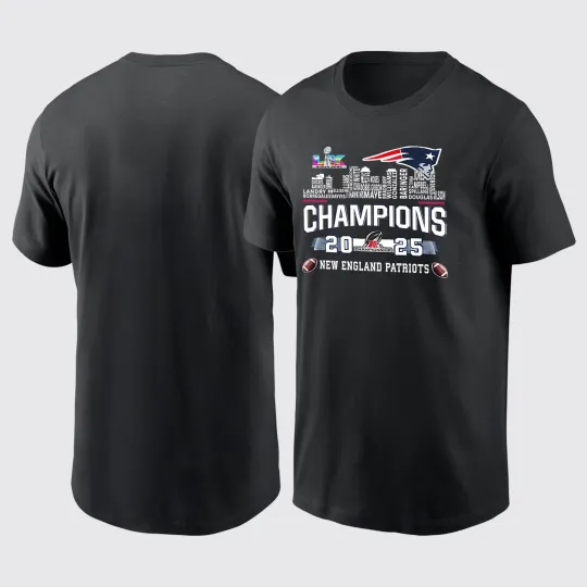 Discover New England Patriots 2025 AFC Champions TShirt