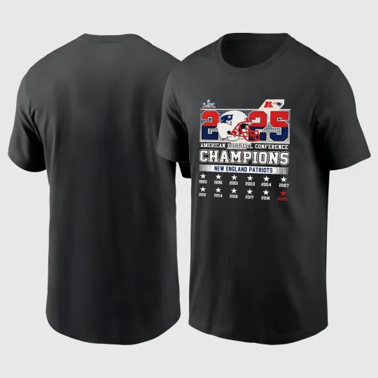 Discover New England Patriots AFC Champions 2025 TShirt