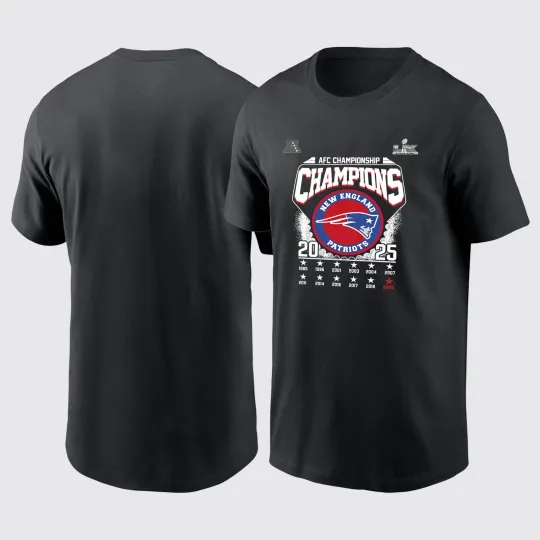 AFC Championship 2025 New England Patriots TShirt