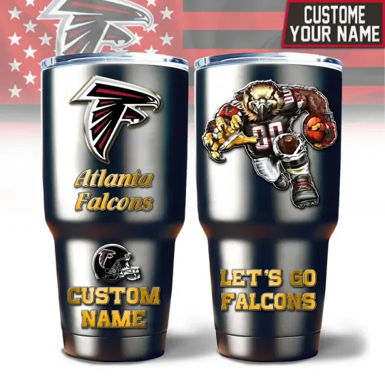 Atlanta Football team  Falconss  30oz Tumbler With Straw Vacuum Insulated