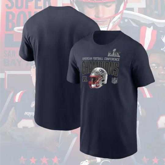 Discover New England Patriots 2025 AFC Champions Glory Shield TShirt