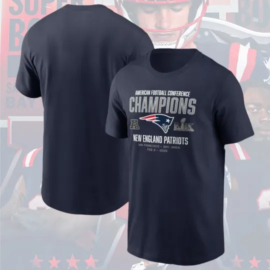 Discover New England Patriots 2025 AFC Championship TShirt