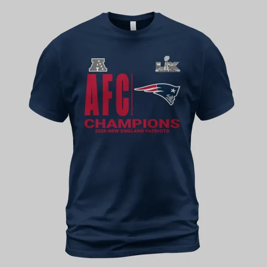 Discover New England Patriots 2025 AFC Champions TShirt