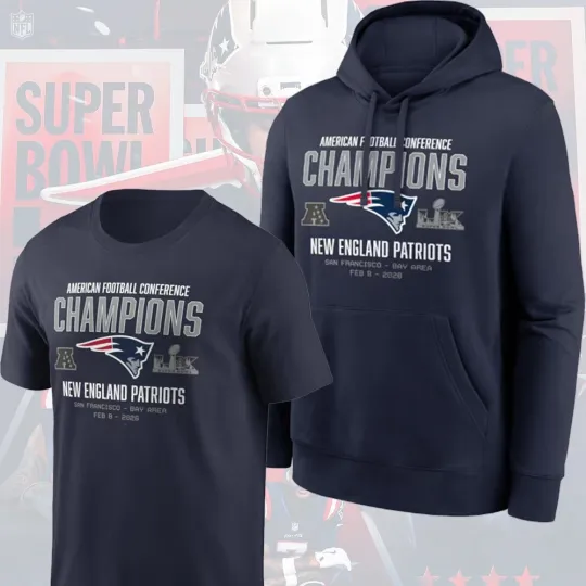 Discover New England Patriots 2025 2026 AFC Champions Team Nation Gift For Fans