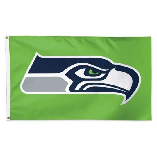 Seattle Seahawks Football Flag 3x5 ft Green Banner for Home & Living Decor