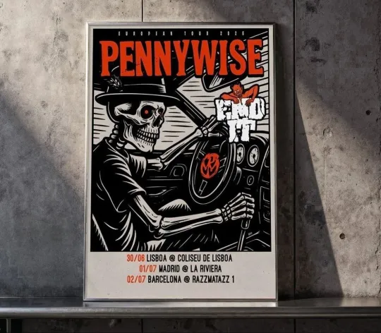 Poster Pennywise EU Tour 2026