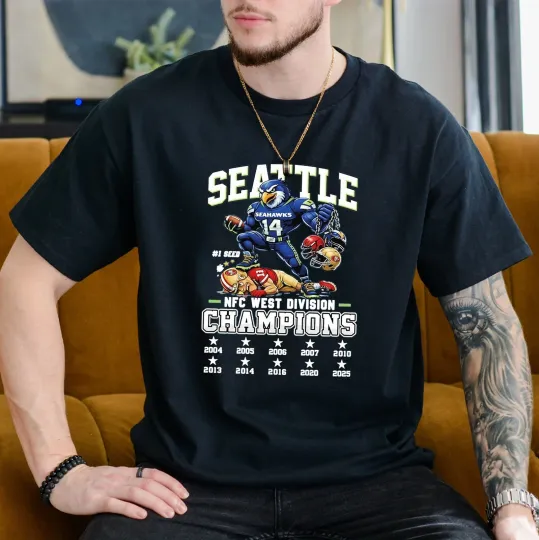 Discover Seahawk.s NFC West Division Champions 2025 TShirt