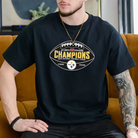 Discover Steeler.s AFC North Division Champions 2025 TShirt